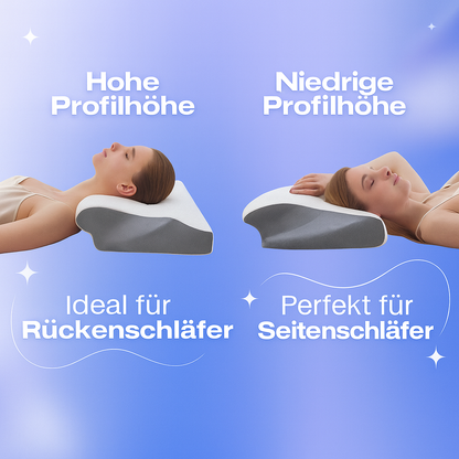 NackenWohl® Orthopädisches Nackenstützkissen aus Memory-Schaum