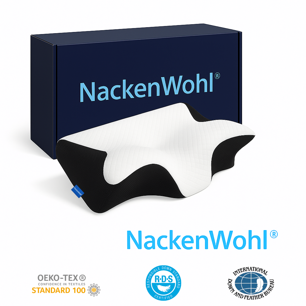 NackenWohl® Orthopädisches Nackenstützkissen aus Memory-Schaum