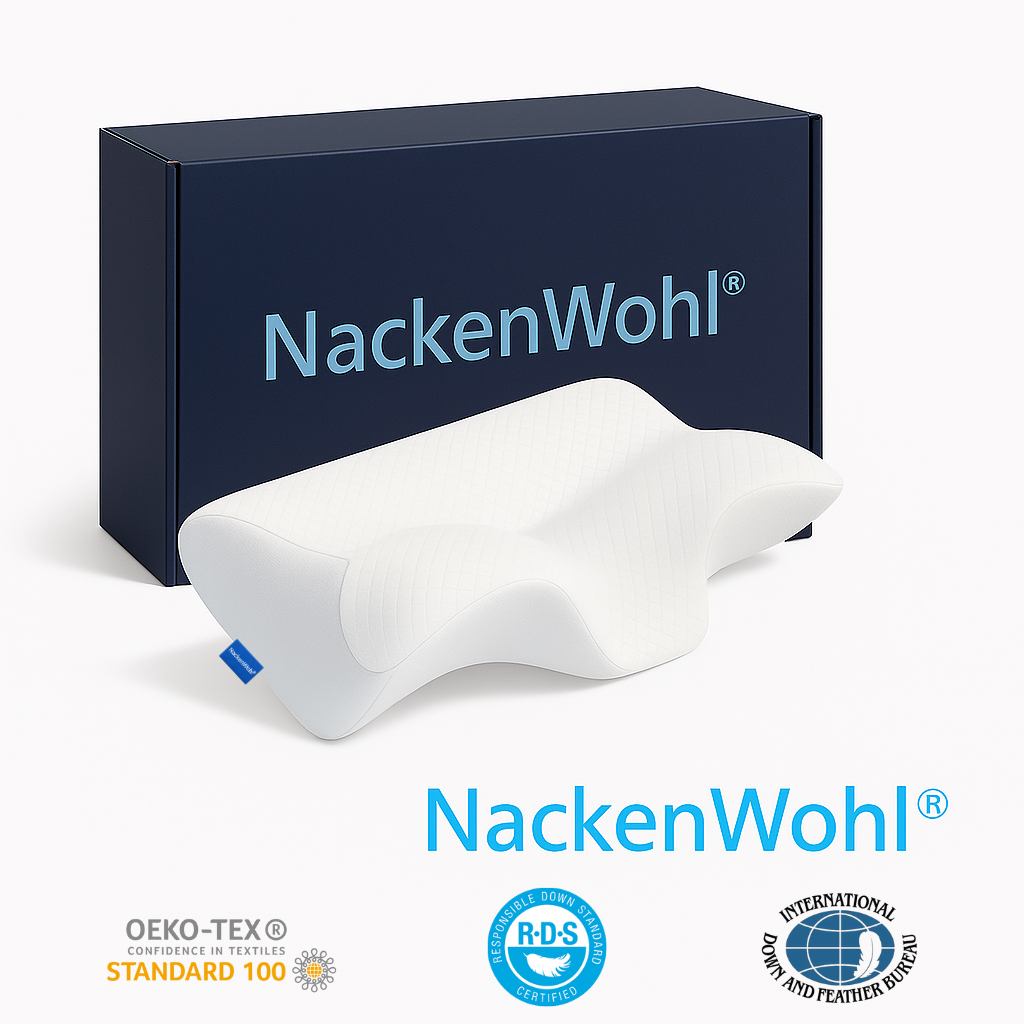 NackenWohl® Orthopädisches Nackenstützkissen aus Memory-Schaum